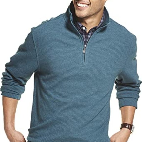Van Heusen Heren lange jurk shirt Big Fit Poplin